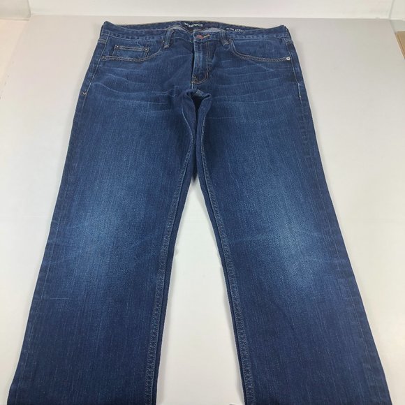 Bonobos Jeans Men's 35 x 33* Slim Straight Leg Blue Fade Stretch White Oak Denim - Picture 1 of 16